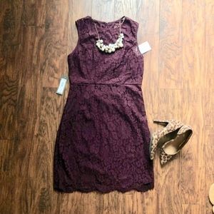 Bridal Collection Eva Mendes Maroon Dress - Size 6